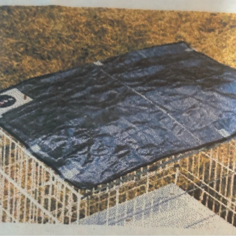 Body cooler thermal barrier pet mat cold & heat reflector NASA tech 15x20 2 mats